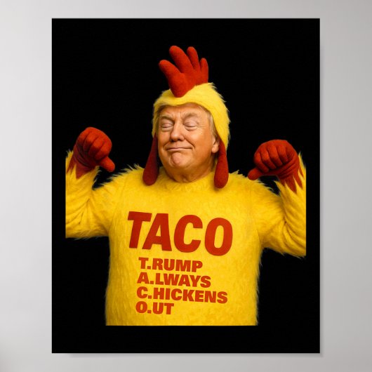 トランプ タコ トランプは常に臆病者 ポスター (正面)