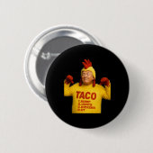 トランプ タコ トランプは常に臆病者 缶バッジ (正面&裏面)
