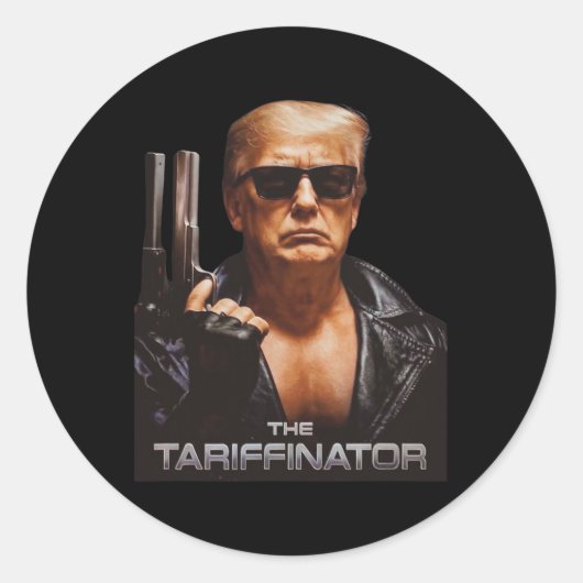 トランプ・タリフェネーター解放の日の関税ディール男性 ラウンドシール (正面)
