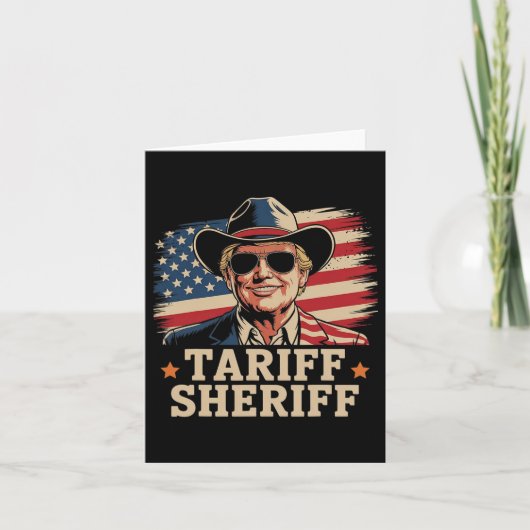 トランプ・タリフ関税保安官トランプ・タリ大統領 カード (正面)