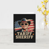 トランプ・タリフ関税保安官トランプ・タリ大統領 カード (黄色い花)