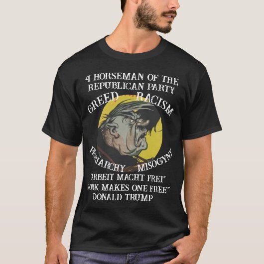 トランプ ダッハウ 強制収容所 共和党 Tシャツ (正面)