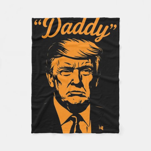 トランプ・ダディ フリースブランケット (正面)