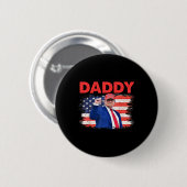 トランプ・ダディ 2025 大統領 1 缶バッジ (正面&裏面)