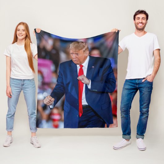 トランプ ダンス おもしろい フリースブランケット (インサイチュ)