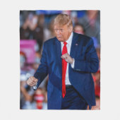 トランプ ダンス おもしろい フリースブランケット (正面)