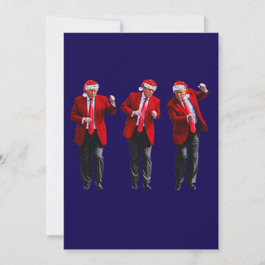トランプ ダンス クリスマスカード (正面)