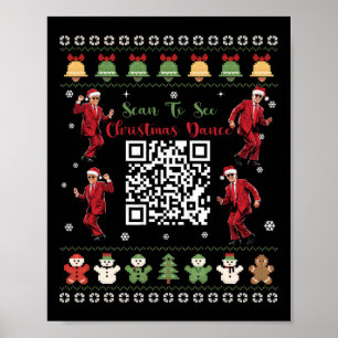 トランプ ダンス コード 大統領 ダンス コード クリスマス QR ポスター