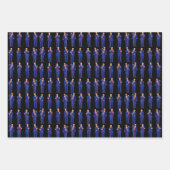 トランプ・ダンス | トランプおもしろい踊りギフト ラッピングペーパーシート (正面2)