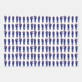 トランプ・ダンス | トランプおもしろい踊りギフト ラッピングペーパーシート (正面)