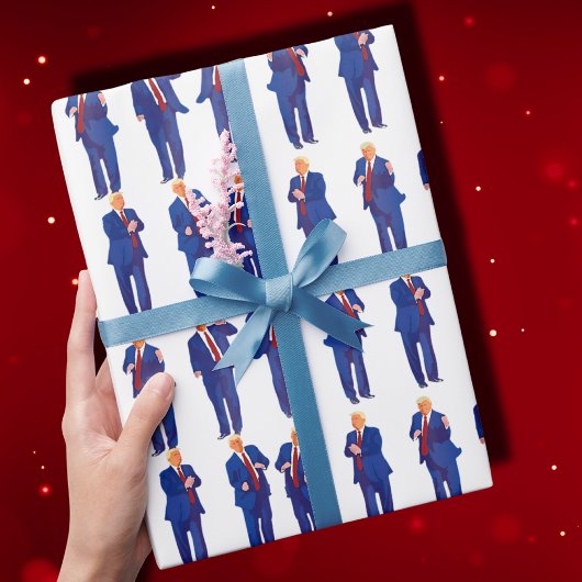 トランプ・ダンス | トランプおもしろい踊りギフト ラッピングペーパー