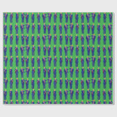 トランプ・ダンス | トランプおもしろい踊りグリーンギフト ラッピングペーパー (フラット)