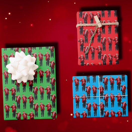 トランプ・ダンス | トランプサンタハットクロースダンス ラッピングペーパーシート