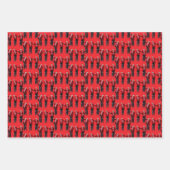 トランプ・ダンス | トランプサンタハットクロースダンス ラッピングペーパーシート (正面2)