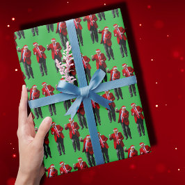 トランプ・ダンス | トランプサンタハットクロースダンス ラッピングペーパー
