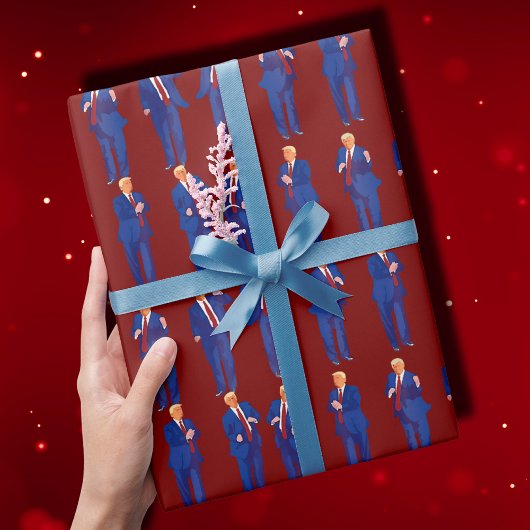 トランプ・ダンス | ハッピートランプ踊りギフト ラッピングペーパー