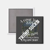 トランプ ティー ガーデン サプライズ パーティー ブロック 2024 マグネット (正面/裏面)