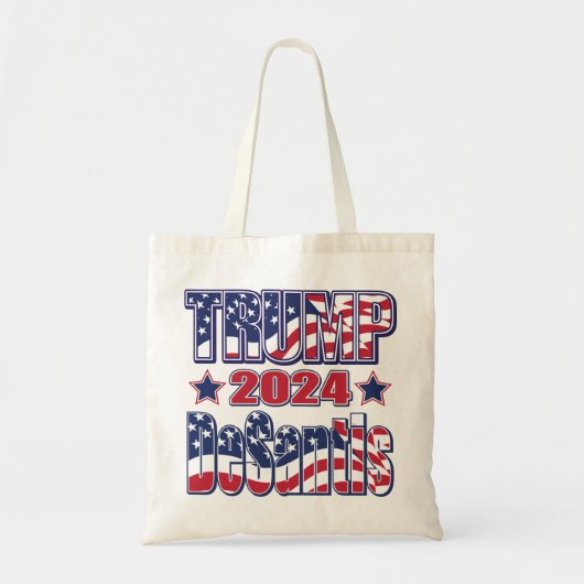 トランプ・デサンティス トートバッグ (正面)