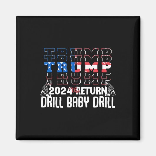 トランプ ドリル バイバイ 共和党 人気のジョーク 1 マグネット (正面)