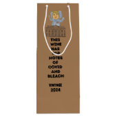 トランプ・ハリス・ケネディバイデン氏おもしろいかわいい選挙 ワインギフトバッグ (裏面)