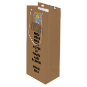 トランプ・ハリス・ケネディバイデン氏おもしろいかわいい選挙 ワインギフトバッグ (正面アングル)