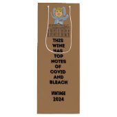 トランプ・ハリス・ケネディバイデン氏おもしろいかわいい選挙 ワインギフトバッグ (正面)