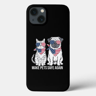 トランプ ハリス 討論 犬 猫 ペットをもう一度安全に iPhone 13ケース