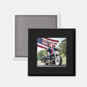 トランプ バイクヤンキー 悪い マグネット (正面/裏面)