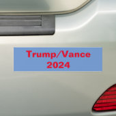 トランプ/バンス2024 バンパーステッカー (車上)