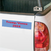トランプ/バンス2024 バンパーステッカー (トラック上)