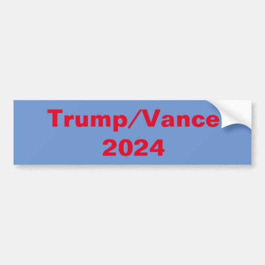 トランプ/バンス2024 バンパーステッカー (正面)