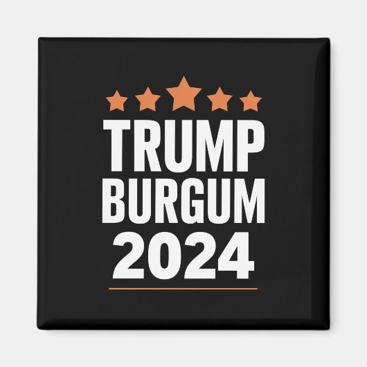 トランプ・バーガム大統領2024米国選挙 マグネット (正面)