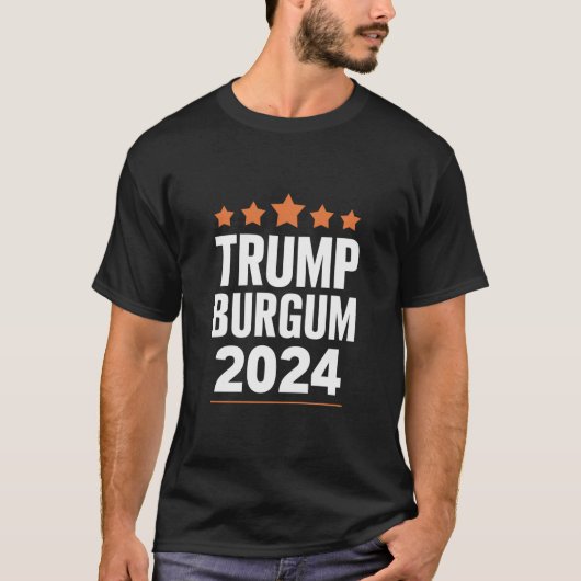 トランプ・バーガム大統領 2024 米国選挙 Tシャツ (正面)