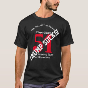 トランプ パブ バー グリル 名前 番号 名前 バーベキュー 2041 Tシャツ