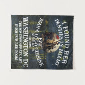 トランプ パンティーズ マイアミ カトリック教会 白 タペストリー (正面(横))