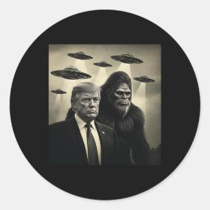 トランプ ビッグフット UFO エイリアン 遭遇 陰謀論 ジョーク ラウンドシール