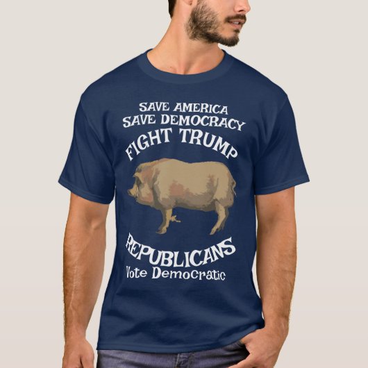 トランプ ビーフ 価格上昇 ピーク インフレ 価格上昇 肉 Tシャツ (正面)