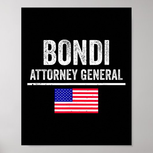 トランプ・ピック大統領のPam Bondi弁護士総長 ポスター (正面)