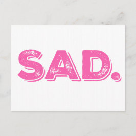 トランプ・ピンクの抗議ポストカードのSAD IDES ポストカード