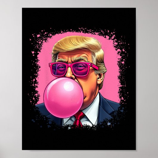 トランプ ピンク 風船ガム ポスター (正面)