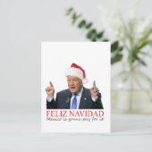 トランプ。フェリズ・ナヴィダメキシコが払う! シーズンポストカード (スタンド正面)