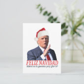 トランプ。フェリズ・ナヴィダメキシコが払う! シーズンポストカード (スタンド正面)