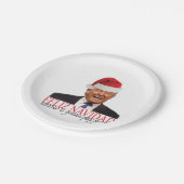 トランプ。フェリズ・ナヴィダメキシコが払う！ ペーパープレート (アングル)