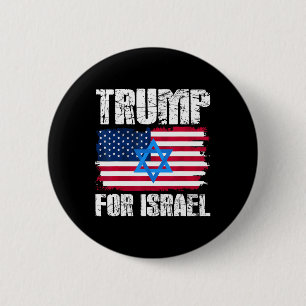 トランプ フォー イスラエル 共和党 ユダヤ人 ジューズ ドナルド トゥル 缶バッジ