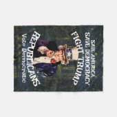 トランプ フリースブランケット (正面(横))