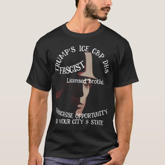 トランプ ブランド風俗店 フランチャイズ 認可 保険付き 高額 Tシャツ (正面)