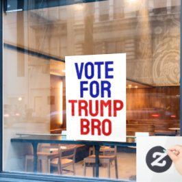 トランプ・ブロの投票 – 選挙2024 ウィンドウサイン