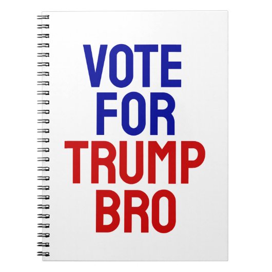 トランプ・ブロの投票 – 選挙2024 ノートブック (正面)