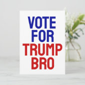 トランプ・ブロの投票 – 選挙2024 招待状 (スタンド正面)