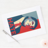 トランプ・ヘイトステッカー 長方形シール (封筒)